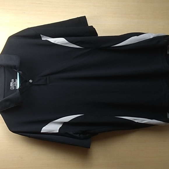 PGA Tour Other - PGA Tour Men's XL Black & White 100% Polyester Golf Shirt